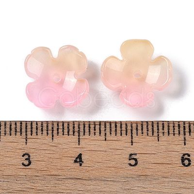 Baking Paint Glass Bead Caps GLAA-S202-04E-1