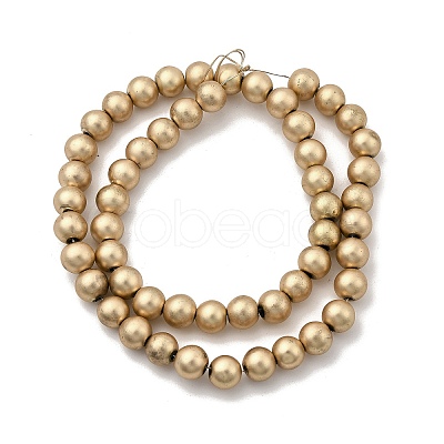 Electroplated Synthetic Non-magnetic Hematite Beads Strands G-H327-D01-04A-1