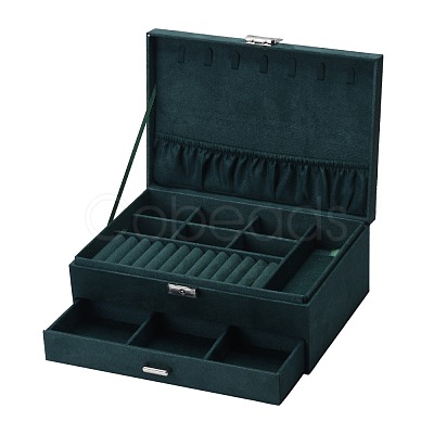 Velvet & Wood Jewelry Boxes VBOX-I001-04C-1