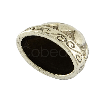 Tibetan Style Alloy Bead Cones TIBE-00748-AS-FF-1