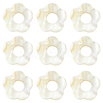 20Pcs Freshwater Shell Beads Frames SHEL-YW0001-08-1