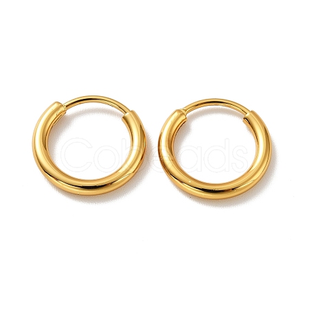 PVD Vacuum Plating 201 Stainless Steel Huggie Hoop Earrings STAS-H164-04G-1