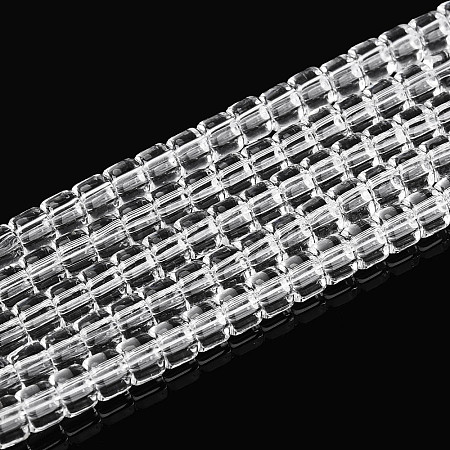 Transparent Glass Beads Strands GLAA-N065-4x4mm-A01-1