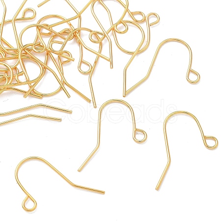 SHEGRACE Brass French Hooks with Loop XGR0002G-02G-1