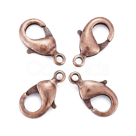 Brass Lobster Claw Clasps KK-903-R-NF-1
