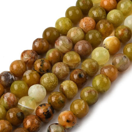 Natural Green Opal Beads Strands G-K245-A17-A02-01-1