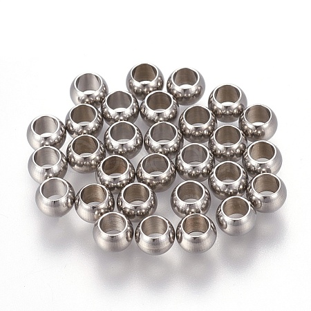 Tarnish Resistant 202 Stainless Steel Beads STAS-F170-04P-A-1