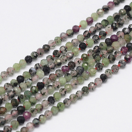 Natural Ruby in Zoisite Bead Strands G-G936-2mm-24-1