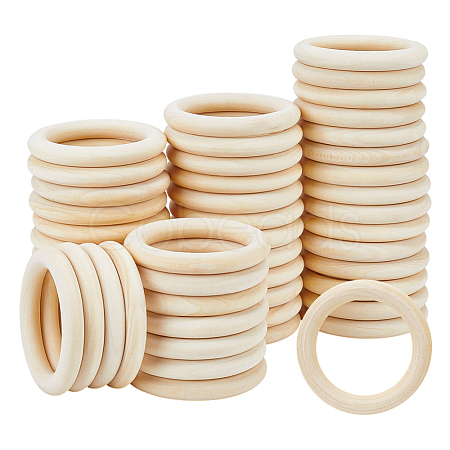Unfinished Schima Wood Rings for DIY Accessories WOOD-WH0002-65B-1