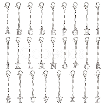 26Pcs Alloy Rhinestone Pendant Decorations HJEW-PH02571-1