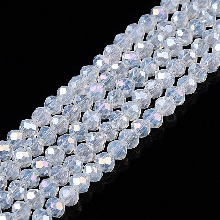 Electroplate Glass Beads Strands EGLA-A044-J3mm-B06-1