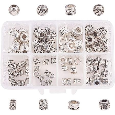 Alloy European Beads MPDL-NB0001-08AS-1