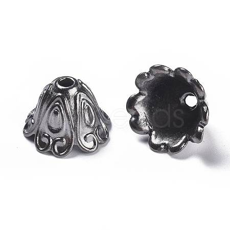 Tibetan Style Alloy Bead Caps LS-TIBEB-EA9700YKG-B-FF-1