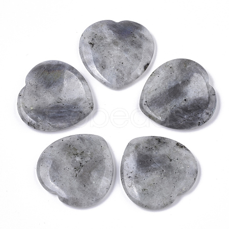 Natural Labradorite Thumb Worry Stone G-N0325-01U-1