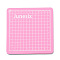 PVC Cutting Mat Pad, with Scale, for Desktop Fine Manual Work Leather Craft Sewing DIY Punch Board, Pearl Pink, 8x8x0.3cm