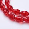Glass Beads Strands GLAA-R024-15x10mm-M-3