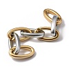 Handmade Opaque Spray Painted Acrylic Cable Chain AJEW-JB00749-03-1