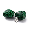 Synthetic Malachite Pendants G-I311-A32-3