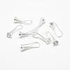 Brass Earring Hooks KK-F714-04S-1