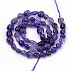 Natural Amethyst Beads Strands X-G-Q952-02-6x8-2