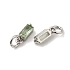 Brass Pave Cubic Zirconia Charms KK-F894-13P-04-2