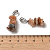 Natural Sunstone Chip Pendants G-H307-07P-10-3