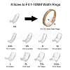 8Pcs 8 Sizes Plastic Invisible Ring Size Adjuster TOOL-H005-01-2