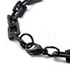 PVD Vacuum Plating Rectangle 201 Stainless Steel Chain Bracelets BJEW-N240-06EB-3