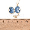 Magnetic Brass Enamel Egg Locket Pendant Necklaces for Women KK-CBAF5B9-02G-02-3