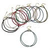 Polyester Cord Braided Necklace Makings MAK-L043-03G-1