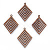Natural Walnut Wood Pendants X-WOOD-N011-011-2