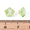 Electroplate Transparent Glass Beads Strands EGLA-N055-03A-02-4