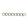 Ion Plating(IP) 304 Stainless Steel Curb Chains Extender STAS-WH0032-02B-M-2