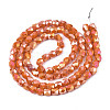 Electroplate Glass Beads Strands EGLA-N002-13-A17-2