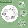 PandaHall Elite 10Pcs Flower Connector Bracelet Making AJEW-PH0003-85-4