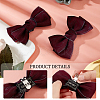 Polyester Bowknot Shoe Decorations AJEW-WH0323-25D-6