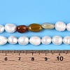 Natural Carnelian Nuggets & Natural Cultured Freshwater Pearl Beads Strands PEAR-N023-01A-03-5