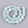 Handmade Foil Glass Beads Strands FOIL-Q002-06B-2