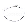 Cowhide Leather Choker Necklaces NJEW-JN03598-01-5