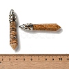 Natural Picture Jasper Pointed Big Pendants G-Z055-01P-08-3