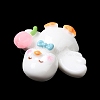 Cute Duck Opaque Resin Cabochons LS-RESI-L038-07P-06-4