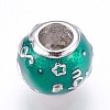 304 Stainless Steel European Beads STAS-O097-124A-2
