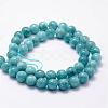 Natural White Jade Imitation Amazonite Beads Strands G-F364-16-6mm-2