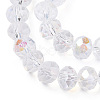 Electroplate Glass Beads Strands EGLA-A034-T6mm-B33-3