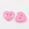 Acrylic Heart Buttons BUTT-E071-B-05-2