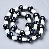 Mushroom Handmade Lampwork Beads Strands X-LAMP-R116-11-4