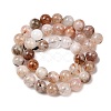 Natural Black Gold Rutilated Quartz Beads Strands G-P596-10mm-02-3