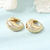 Brass Hoop Earrings for Women KK-CBACA55-04G-3