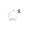 Diamond Glass Dome Cover AJEW-WH0348-294D-02-7