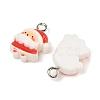 Christmas Theme Opaque Resin Pendants RESI-S08-02H-2